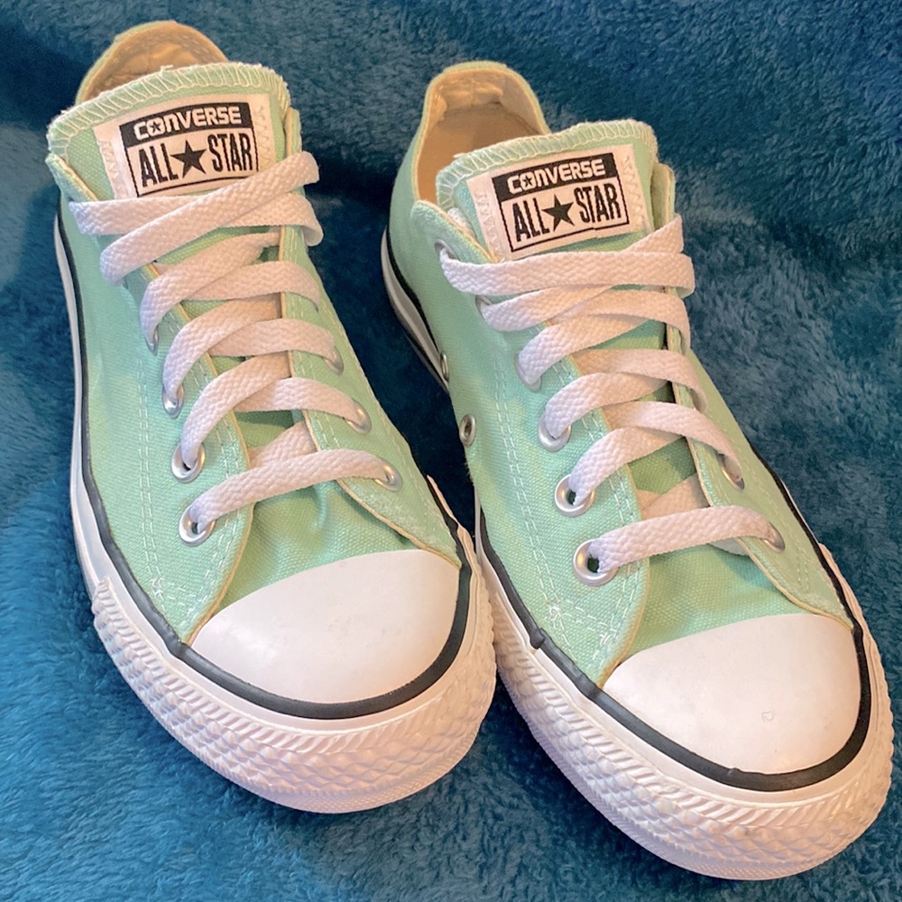 Converse All Star coke: Beach Glass mens 5 women’s 7 EUC, low top